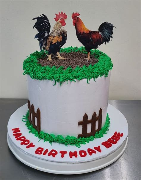 sabungero cake design|Rooster Themed Cake .